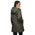 thumbnail image 2 of Avalanche Women's Hooded Sherpa Lined Puffer Coat With Zipper Pockets, 2 of 5