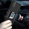 thumbnail image 2 of Compatible for Samsung Galaxy A03S Case with Magnetic Car Mount Friendly Hybrid Shockproof Protective Phone Cover with Kickstand - Black, 2 of 3