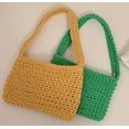 thumbnail image 4 of Kukuzhu Summer Hand-Woven Beach Straw Bag Tote Bag Women Fashion Small Travel Holiday Shoulder Bag Purse, 4 of 6