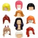 thumbnail image 3 of Bloques de construcción KT Min Accesorios para cabello rizado de niña Conjuntos de ladrillos Moc Figuras Cabello Juguetes para niños, 3 of 4
