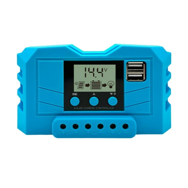 Controlador de carga solar 10A/20A/30A Compatible con batería de iones de litio/plomo-ácido PWM