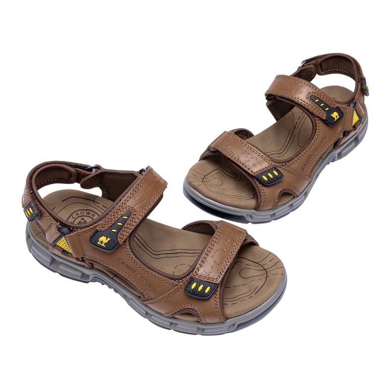 CAMEL CROWN Mens Leather Hiking Sandals Outdoor Beach Sports  display picture 2