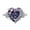 Purple, variant on 6 Carat Moissanite Engagement Rings for Women 925 Sterling Silver Heart Ring D Color VVS1 Clarity Sparkle Anniversary Wedding Ring Size 5-9