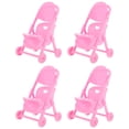 thumbnail image 2 of 4Pcs Simulation Baby Stroller Plaything Plastic Trolley Model Toy Kids Role-playing Toy, 2 of 4