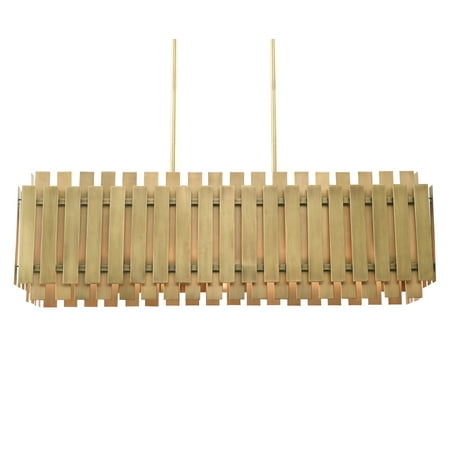 

Livex Lighting 52045 Greenwich 5 Light 42 Wide Linear Chandelier - Brass