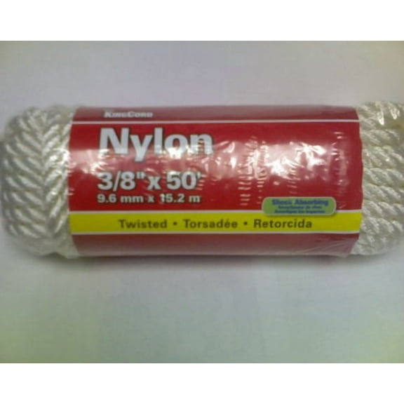 KingCord Nylon rope twisted 3/8"x50' 9.6mmx15.2m - Mibro KingCord - LA300131FR-C