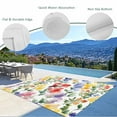 thumbnail image 4 of Fsddascl Spring Flower Outdoor Rug for Patio/Deck/Porch, Non-Slip Large Area Rug 4 x 6 Ft, Abstract Gradient Blue Purple Red Green Indoor Outdoor Rugs Washable Area Rugs, Camping Rug Carpet, 4 of 5