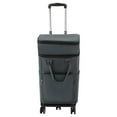 thumbnail image 5 of 55.12lbs 5* Universal Wheels Foldable Grocery Cart Rectangular Grey Grocery Cart with Telescopic Handle & Waterproof Bag, 5 of 14