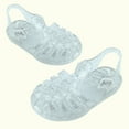 thumbnail image 5 of 2-3 Years Flats Mary Jane Dance Party Sandals Cosplay Shoes for Little Girls Toddler Shoes Baby Girls Cute Fruit Jelly Colors Hollow Out Non-slip Soft Sole Beach Roman Sandals White, 5 of 7