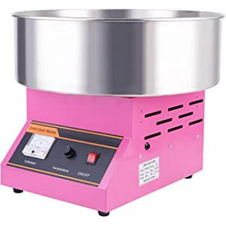 

20.5 Inch Commercial Cotton Candy Machine Electric Candy Floss Maker 1200w Pink Cotton Candy Maker for kids Family and Various Party