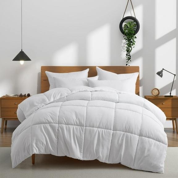 Peace Nest Lightweight to All-Season Premium Soft Down Alternative Comforter Duvet Insert Queen - Lightweight