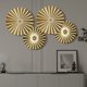 thumbnail image 2 of 4 Uds. Colgante de pared de arte del hierro Sunburst colgante redondo decoración colgante geométrica, 2 of 5