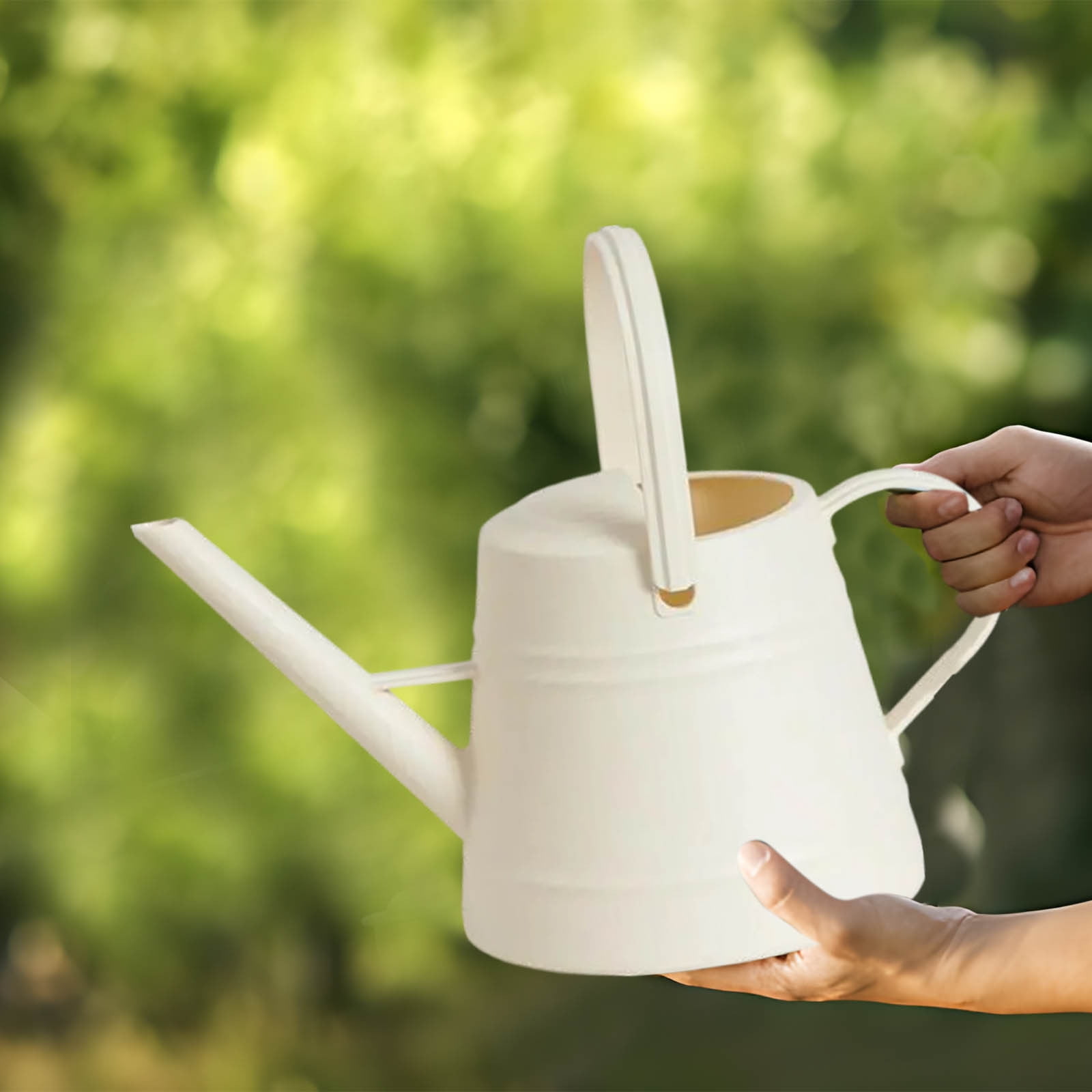 Byujiro 1 Gallon Long Spout Watering Can Multi-Functional Garden Watering Pot with Sprinkler Head, Ideal for Indoor Potted Plants, Outdoor Gardening & Lawn Care, Large Capacity Gardening Tool