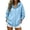 Blue, variant on Luvrsol Sweatshirt for Women Long Sleeve Zip Up Hoodie Casual Daily Wear Athletic Jacket with Pockets S-2XL