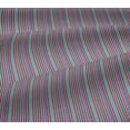 thumbnail image 5 of oneOone Viscose Jersey Fabric Multicolor Stripe Print Sewing Fabric BTY 60 Inch Wide, 5 of 5