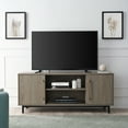 thumbnail image 4 of Evelyn&Zoe Julian Rectangular TV Stand for TV's up to 65", Antiqued Gray Oak, 4 of 9