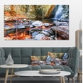 thumbnail image 1 of Beautiful Serenity Waterfall in Cyprus - Landscape Wall Art on Canvas, 1 of 3