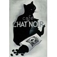 thumbnail image 2 of Vintage Apple Collection 13x18 Black Ornate Wood Framed with Double Matting Museum Art Print Titled - Chat noir Coffee, 2 of 4