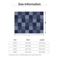 thumbnail image 2 of Throw Blanket for Couch - Blue Gingham Buffalo Check Soft Comfy Lightweight Cozy Warm Throw Blanket, Fuzzy Plush Flannel Blanket & Throws for Sofa and Bed All Season, 2 of 8