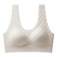 thumbnail image 1 of Aayomet Womens Bras Lace Shaping Cup Shoulder Strap Large Size Underwire Bra (Beige, L), 1 of 4