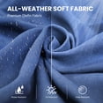 thumbnail image 6 of Jentlehouse Outdoor Deep Seat Cushion 24" X 24" X 6" for Patio Furniture,Outdoor Chair Cushions Water & Fade Resistant Patio Furniture Cushions for Wicker Chair, Sofa, Couch, Blue (Set of 5), 6 of 8