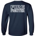 thumbnail image 4 of Fair Game Fire Fighter Long Sleeve Shirt-Navy-3x, 4 of 4