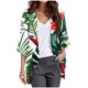 thumbnail image 1 of Mujeres Playa Cubrir Casual Manga Larga Impresa Cardigan, Estilo Ligero para el Hogar Y el Uso Diario, 1 of 4