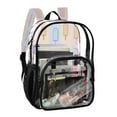 thumbnail image 2 of PVC Transparent Backpacks Clear Backpack for Travel and Outings Popsicle Pattern, 2 of 7