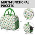 thumbnail image 6 of Lunch Bag Lunch Box for Women Reusable Insulated Lunch Bags,Water-Resistant Green Avocados Pattern Cooler Lunch Tote Bag, Large Capacity for Work Travel Picnic, 6 of 6