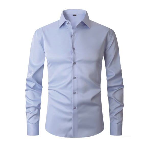 purcolt Men's Dress Shirts Slim Fit Long Sleeve Button Down Shirt Regular Fit Wrinkle-Free Work Office Business Shirts