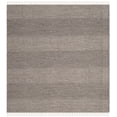thumbnail image 3 of Safavieh Montauk Collection MTK330N Handmade Tassel Cotton Area Rug, 4' x 4' Square, Ivory / Anthracite, 3 of 4