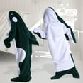 thumbnail image 3 of Skymirror Sleeping Bag Cartoon Whale Shape Soft Flannel Camping Family Outings And Sleepover Wearable Blanket Adult Children Cosplay Onesie Hoodie, 3 of 8