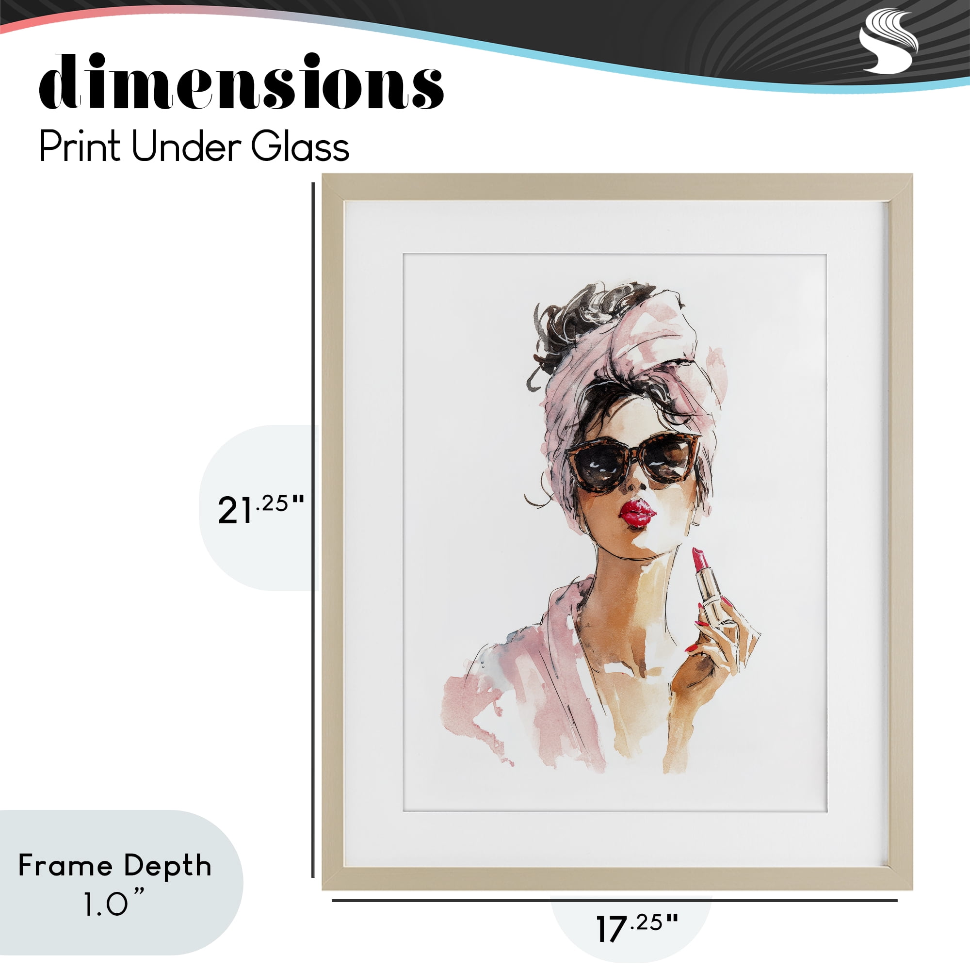 Stupell Industries Velour Secrets Lipstick Birch Framed Print Under Glass, design by Svetlana Aleynikova