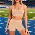 thumbnail image 2 of Womens Two Piece Workout Sets Sports Bra High Waisted Biker Shorts Gym Set Outfits, 2 of 9