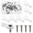 thumbnail image 1 of EcoNesxp 50-pack glass clamp kit glass door clamp cabinet door glass clamp window screen clamp mirror clamp with screws for fixing glass cabinet door 4mm pack glass clamp kit glass door clamp cabinet, 1 of 5