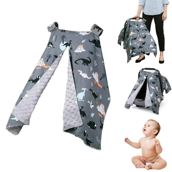 Zaxius Blanket For Car Seat Privacy Sunshade And Car Seat Bassinet Car Seat Blanket Carseat Blanket Thicken Universal Cover Winter Car Seat Winter Cover Winter Car Seat Cover