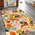thumbnail image 2 of Area Rugs 2.7'x5', Watercolor Floral Carpet for Living Room Bedroom Dining Room, Spring Poppy Daisy Flowers Botanical Beige Throw Kitchen Rugs Non Slip Washable Rectangle Indoor Outdoor Rugs, 2 of 8
