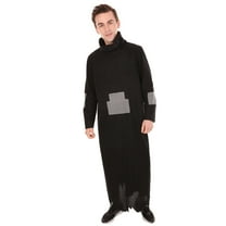 HPO Adult Men's Black Wizard Costume – Medium Size Cosplay Outfit, Non-Flammable Fabric