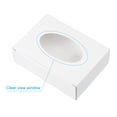 thumbnail image 5 of Uxcell 3.8x2.8x1.2" Paper Soap Box with Window, 20 Pack Soap Boxes Oval Presents Packaging Boxes, White, 5 of 6