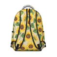 thumbnail image 3 of Sunflower and Seed White Pattern Backpack for School, Cute School Bag with Adjustable Shoulder Straps and Padded Back, 15.3"x11"x7.1", 3 of 4