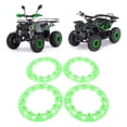 thumbnail image 3 of 4Pcs 8 Inch ATV Wheel Trim Hub  Decor Wheel Rim Cover Decoration Scratch Plastic Hubcap Trim Cover Universal for Go Kart, 3 of 7