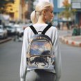 thumbnail image 7 of JIALIOU Mini Backpack Purse for Women Quilted Casual Daypack Small Travel Shoulder Bag, Horse Galloping in Snow, 7 of 7