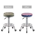 thumbnail image 5 of Kll American Patriotic Stars And Stripes Round Bar Chair Cushion Cover 12 Inch,Bar Stool Protector With Elastic, Soft Washable, 5 of 7