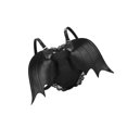 thumbnail image 1 of Black Bat Wings Backpack Goth Punk Lace Wing Shoulder Bag Leather Rucksack, 1 of 9