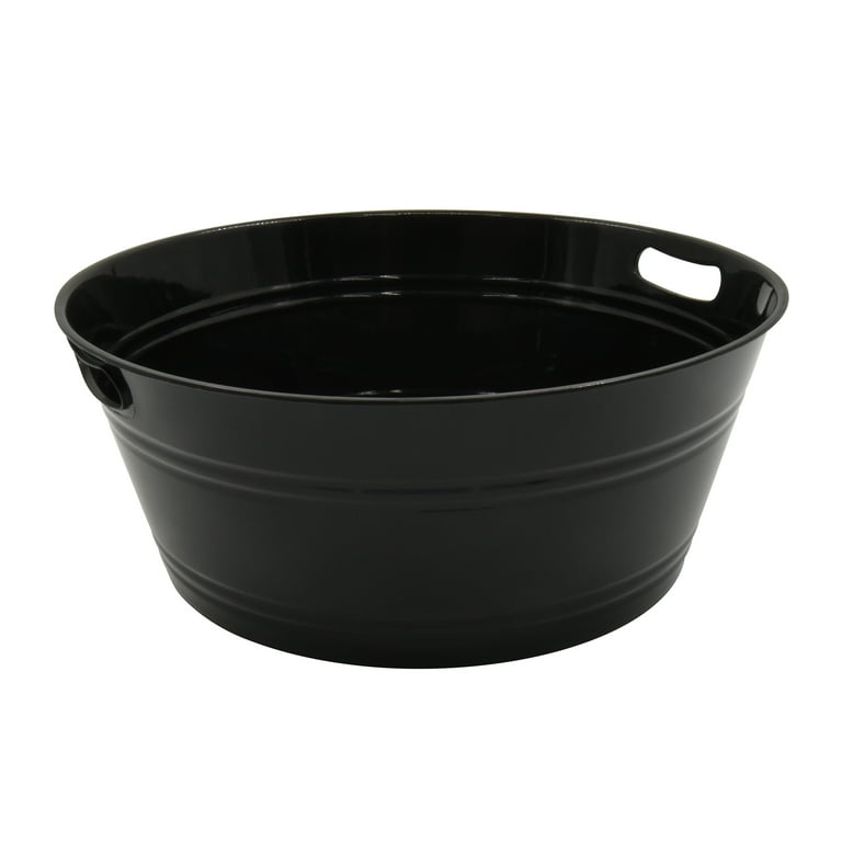 Plastic 17.5 Round Party Tub, Black, 1 Count, Party Favors, Way to  Celebrate