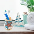 thumbnail image 4 of Seaside Splendor Toothbrush Holder – Beautifully Detailed 3D Ocean Elements, Seashells, Starfish, Premium Resin for Coastal Bathrooms, Guest Baths, Beach-Themed Décor, and Nautical Home Accessories, 4 of 8