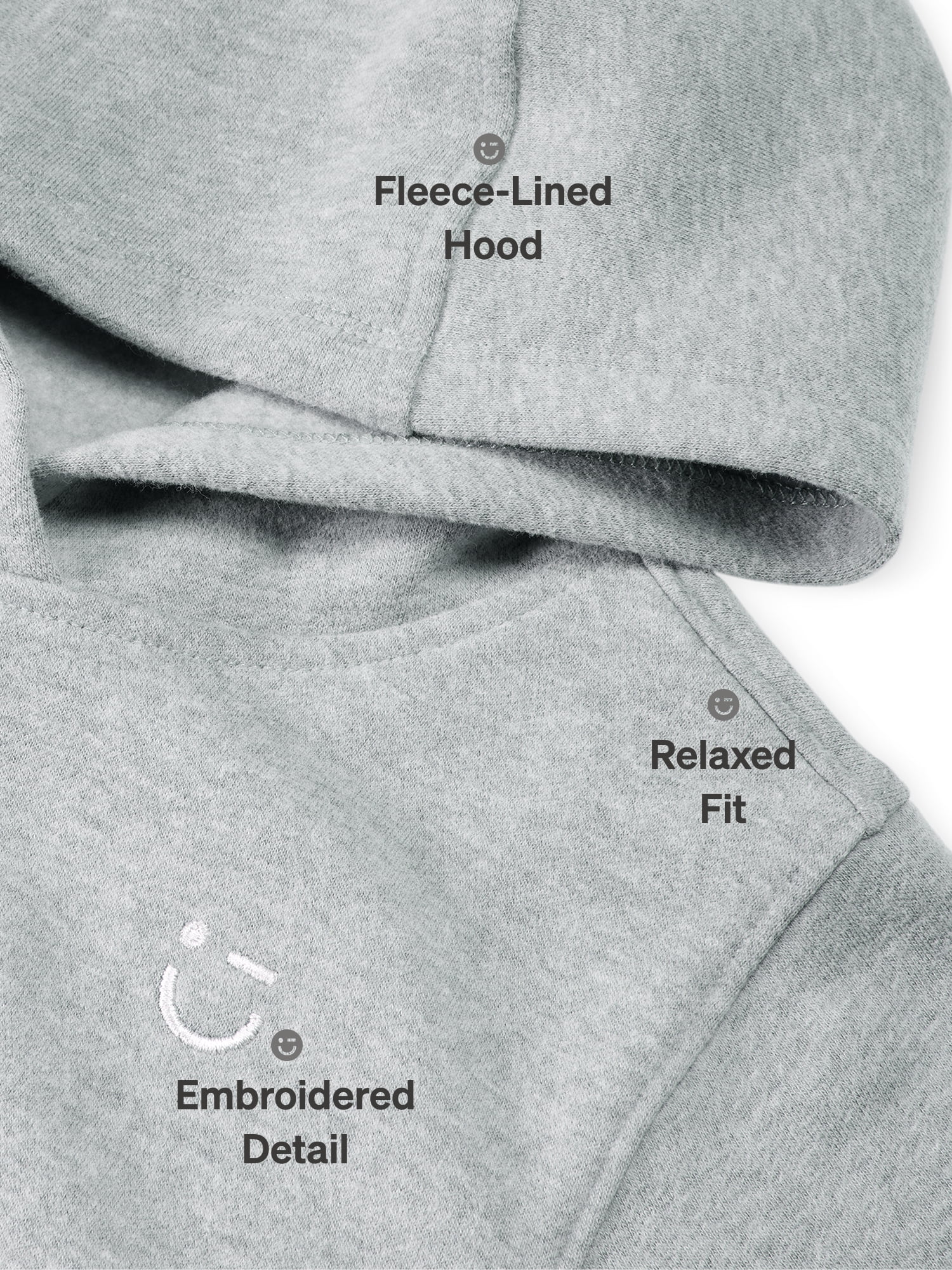 Color Mix by Garanimals Kids Fleece Hoodie, Sizes 6–16