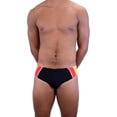 thumbnail image 2 of Adoretex Men's Solid Racer Swimsuit (MR004) - Black/red/yellow - 30, 2 of 3