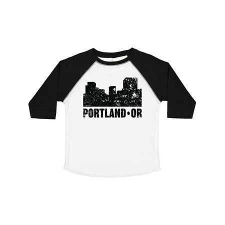 

Inktastic Portland Oregon City Skyline with Grunge Gift Toddler Boy or Toddler Girl T-Shirt