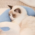 thumbnail image 4 of Yammee Pillow for Pet Dog Neck Pillow Body-Supports Pillow Cute Moon Shape Sleep Pillow Kitten Bedding Sleep Pillow Gift, 4 of 8